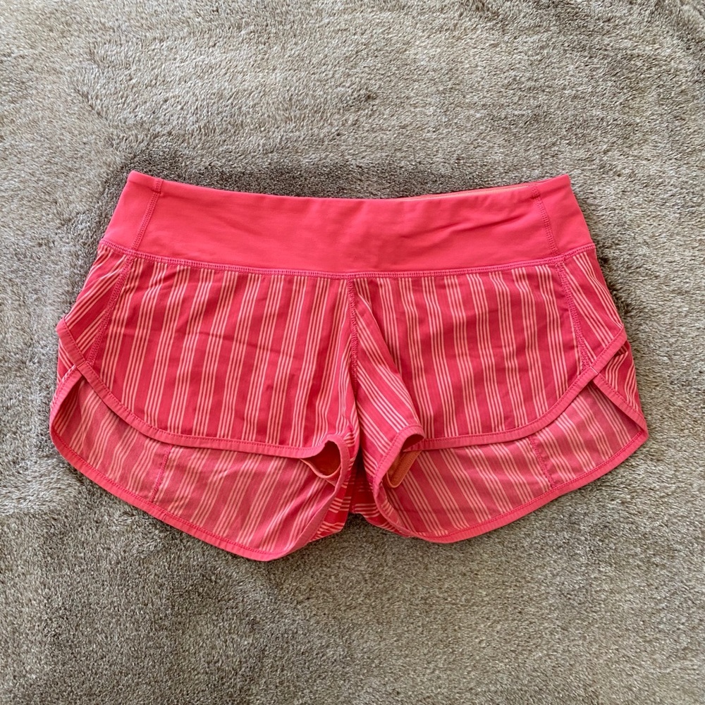 Lululemon wet dry warm speed shorts size 6
